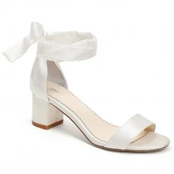 ARDELIA Wedding Open Toe Ankle Wrap Block Heels