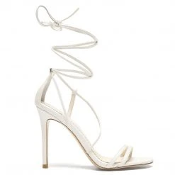 BLAKE Wedding Ivory Strappy Sandals With Heel