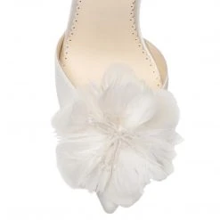 HARLOW Ivory Flower Chiffon Wedding Shoes