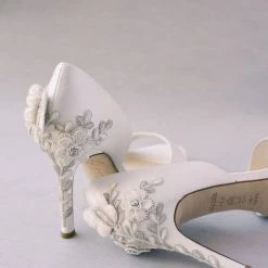JOSEPHINE Butterfly And Flower Embellished Heel Pumps