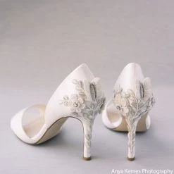 JOSEPHINE Butterfly And Flower Embellished Heel Pumps