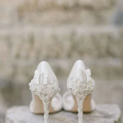 JOSEPHINE Butterfly And Flower Embellished Heel Pumps