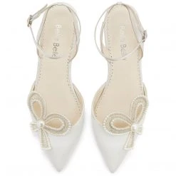 KENDRA Wedding Pearl Flat Shoes For Brides