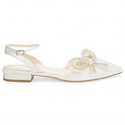 KENDRA Wedding Pearl Flat Shoes For Brides