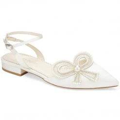 KENDRA Wedding Pearl Flat Shoes For Brides