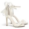 LEILA Lace Bow Wedding Shoes With Stiletto Heel
