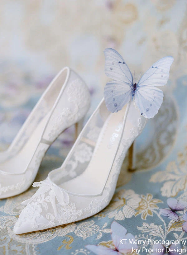 SOPHIA White Flower Wedding Shoes Lace Heels SOPHIA White Flower Wedding Shoes Lace Heels