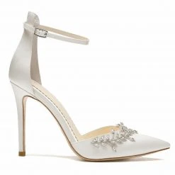 VICTORIA Crystal High Heel Wedding Shoes, Rhinestone Embellished 2 VICTORIA Crystal High Heel Wedding Shoes, Rhinestone Embellished