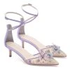 ESTELLE Wedding Garden Lavender Low Heel With Butterflies