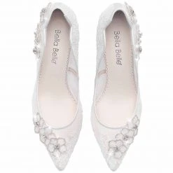 AURORA Wedding Crystal And Lace Bridal Shoes