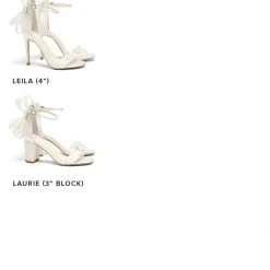 LEILA Lace Bow Wedding Shoes With Stiletto Heel 7 LEILA Lace Bow Wedding Shoes With Stiletto Heel