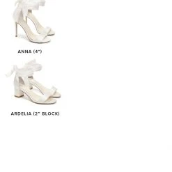 ANNA Wedding Shoes With Ankle Ribbon
