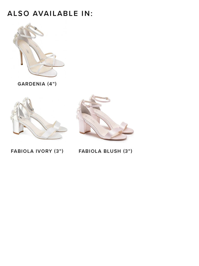 FABIOLA BLUSH Blush Block Heel Sandals With Pearls Wedding FABIOLA BLUSH Blush Block Heel Sandals With Pearls Wedding