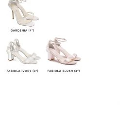 GARDENIA Ivory Ankle Strap Heels With Pearls & Beads Stiletto Wedding Shoes