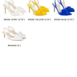 REAGAN Low Heels With Bow For Brides