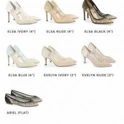 ELSA IVORY Wedding Sequin Heels Ivory Crystal Studded High Heels 9 ELSA IVORY Wedding Sequin Heels Ivory Crystal Studded High Heels