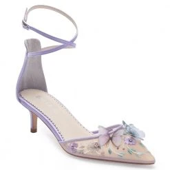 ESTELLE Wedding Garden Lavender Low Heel With Butterflies
