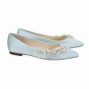 DAISY BLUE Blue Wedding Shoes Flats, Blue Flats