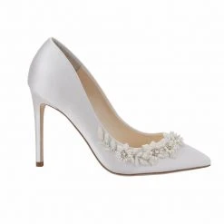 JASMINE 3D Floral Pearl Wedding Shoes 2 JASMINE 3D Floral Pearl Wedding Shoes