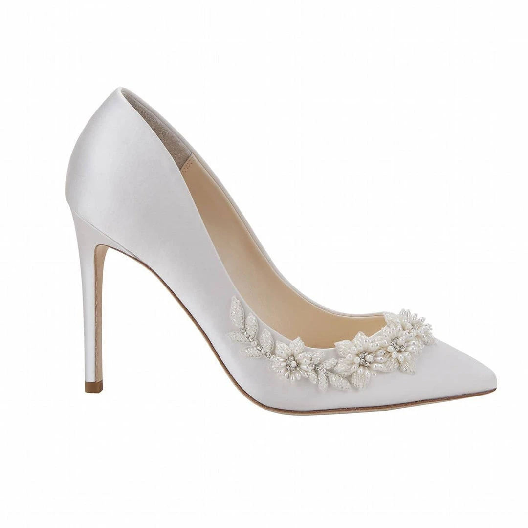 JASMINE 3D Floral Pearl Wedding Shoes JASMINE 3D Floral Pearl Wedding Shoes