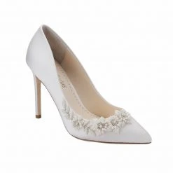 JASMINE 3D Floral Pearl Wedding Shoes 3 JASMINE 3D Floral Pearl Wedding Shoes