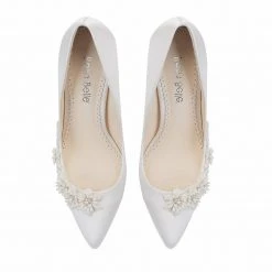 JASMINE 3D Floral Pearl Wedding Shoes 4 JASMINE 3D Floral Pearl Wedding Shoes