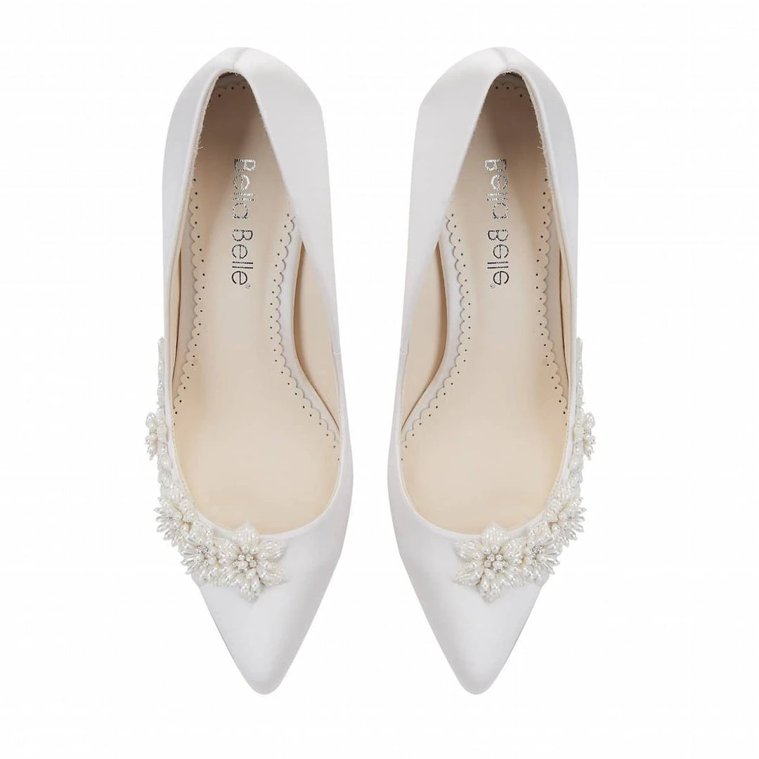 JASMINE 3D Floral Pearl Wedding Shoes JASMINE 3D Floral Pearl Wedding Shoes