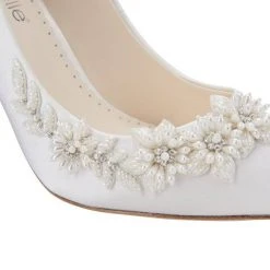 JASMINE 3D Floral Pearl Wedding Shoes 5 JASMINE 3D Floral Pearl Wedding Shoes