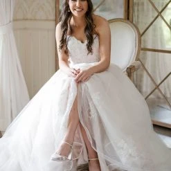 VIVIAN Ivory Block Heel Blue And Ivory Wedding Shoes