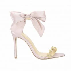 MARIEE Wedding/Evening Pink Shoes With Bows