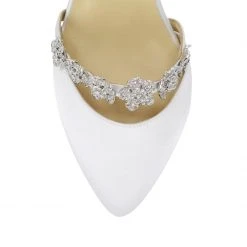 OLIVIA IVORY Wedding Ivory Bridal Shoes With Bows & Jewels