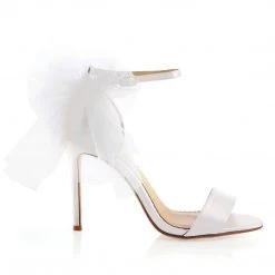 ELISE Ivory Wedding Shoes With Bow Tulle 2 ELISE Ivory Wedding Shoes With Bow Tulle