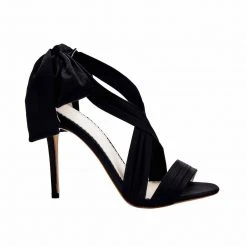 KATE BLACK Evening Ribbon Tie Heels Ankle Bow Pumps
