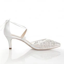 FRANCES IVORY Kitten Heel Wedding Shoes Ivory With Crystals 2 FRANCES IVORY Kitten Heel Wedding Shoes Ivory With Crystals
