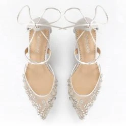 FRANCES IVORY Kitten Heel Wedding Shoes Ivory With Crystals 3 FRANCES IVORY Kitten Heel Wedding Shoes Ivory With Crystals