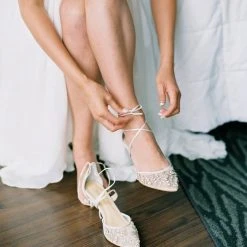 FRANCES IVORY Kitten Heel Wedding Shoes Ivory With Crystals 5 FRANCES IVORY Kitten Heel Wedding Shoes Ivory With Crystals