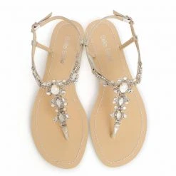 LUNA Strappy Gold Sandals Jewel Wedding Shoes 3 LUNA Strappy Gold Sandals Jewel Wedding Shoes