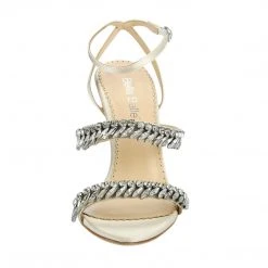 BELINDA Crystal Strap Heels, Evening Sandals Crystal Wedding Shoes