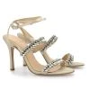 BELINDA Crystal Strap Heels, Evening Sandals Crystal Wedding Shoes
