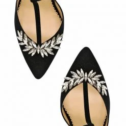 PAYGE Crystal Embellished Heels, T Strap Pumps Evening 5 PAYGE Crystal Embellished Heels, T Strap Pumps Evening