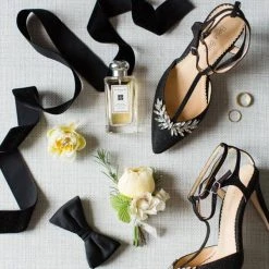 PAYGE Crystal Embellished Heels, T Strap Pumps Evening 6 PAYGE Crystal Embellished Heels, T Strap Pumps Evening