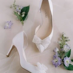 DOROTHY D'Orsay Wedding Bow Pump Shoes