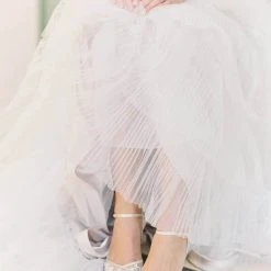 CLAUDIA Nude Lace Heels D'Orsay Wedding Shoes