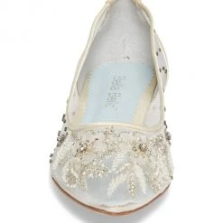 ADORA Transparent Cinderella Flats With Blue Sole