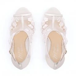 BELLE BY JOY PROCTOR Wedding Booties Flower Embroidered Boots