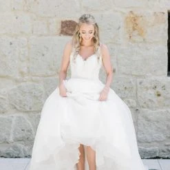 BELLE BY JOY PROCTOR Wedding Booties Flower Embroidered Boots