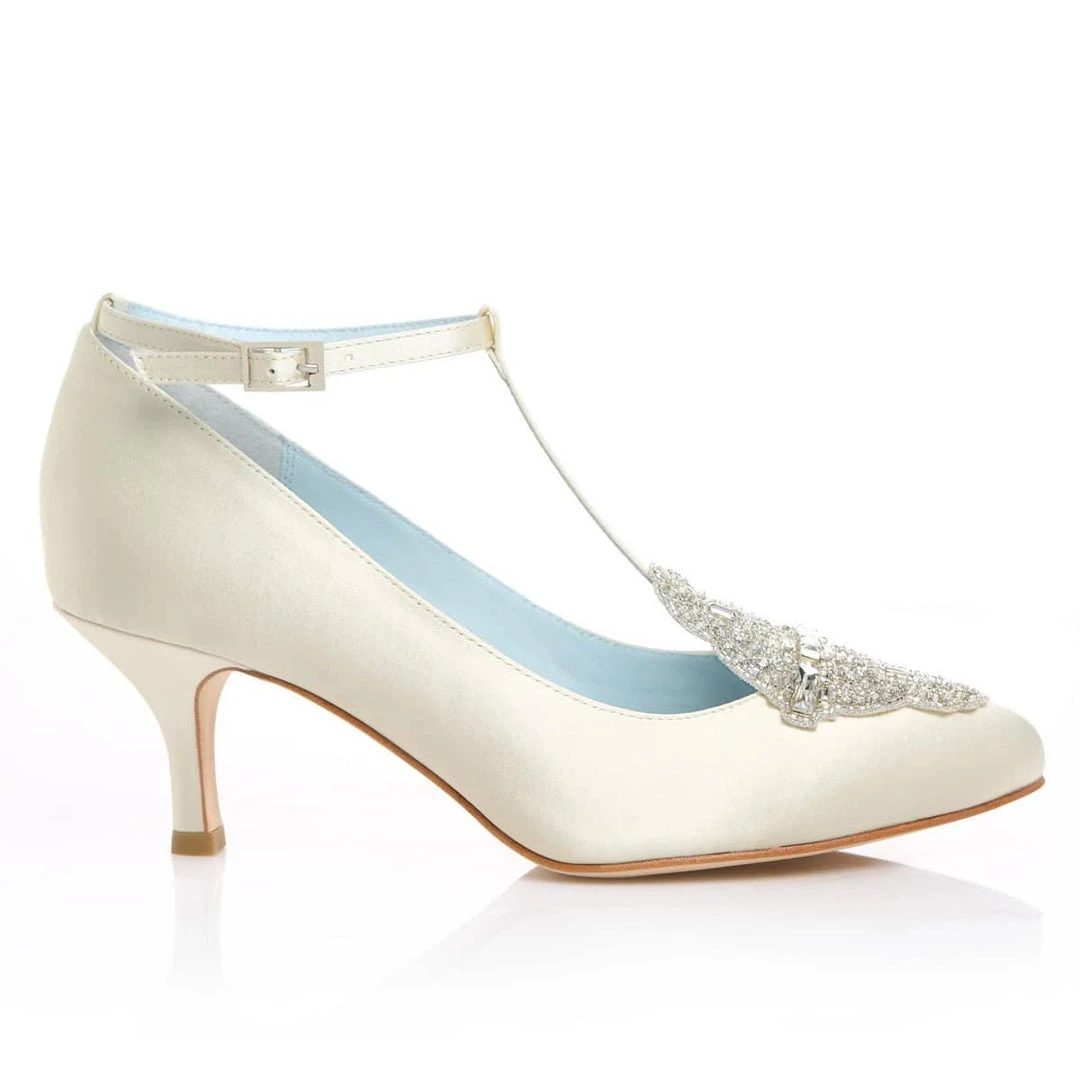 ANNALISE IVORY Ivory Art Deco Wedding Shoes ANNALISE IVORY Ivory Art Deco Wedding Shoes