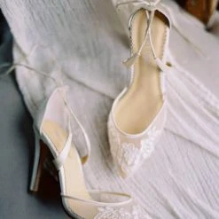 ANITA IVORY Wedding Ivory Lace High Heels