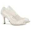 EMILY Wedding Ivory Lace Peep Toe Pump