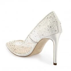 ELSA IVORY Wedding Sequin Heels Ivory Crystal Studded High Heels 5 ELSA IVORY Wedding Sequin Heels Ivory Crystal Studded High Heels